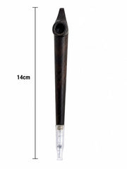 Handmade dark ebony medwakh pipe 14cm