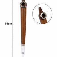 Handmade traditional silver-ring medwakh pipe 14cm