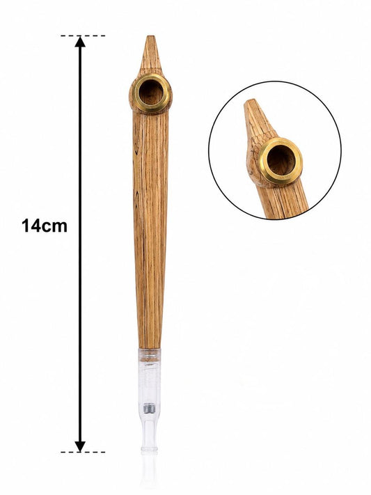 Handmade carved eagle-head medwakh pipe 14cm