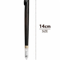 Ebony dokha pipe brass ring