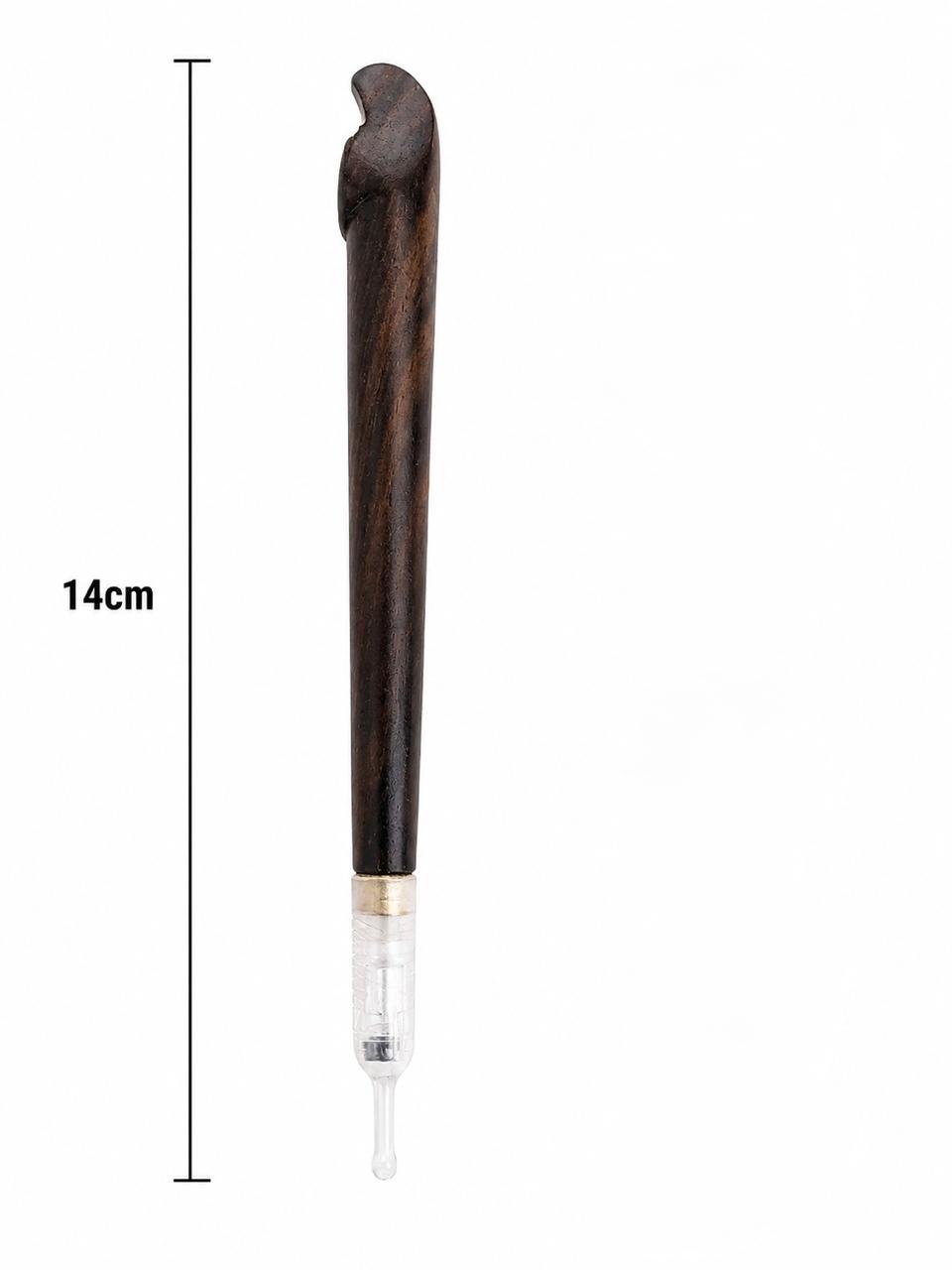 Dark ebony dokha pipe removable filter