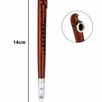 Leaf-carved dokha pipe