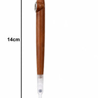 Traditional wooden dokha pipe silver ring