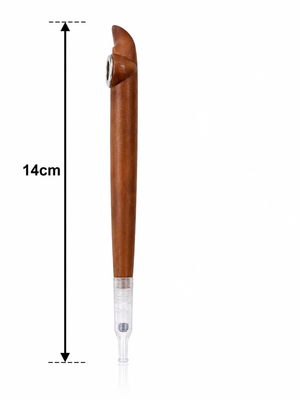 Traditional wooden dokha pipe silver ring