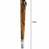 Natural rosewood dokha pipe acrylic tip
