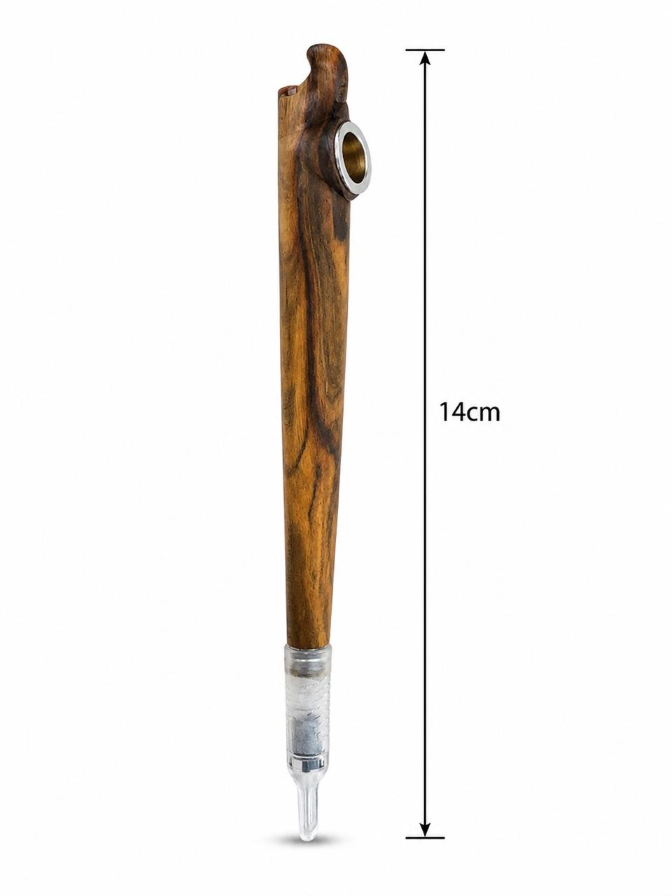 Natural rosewood dokha pipe acrylic tip