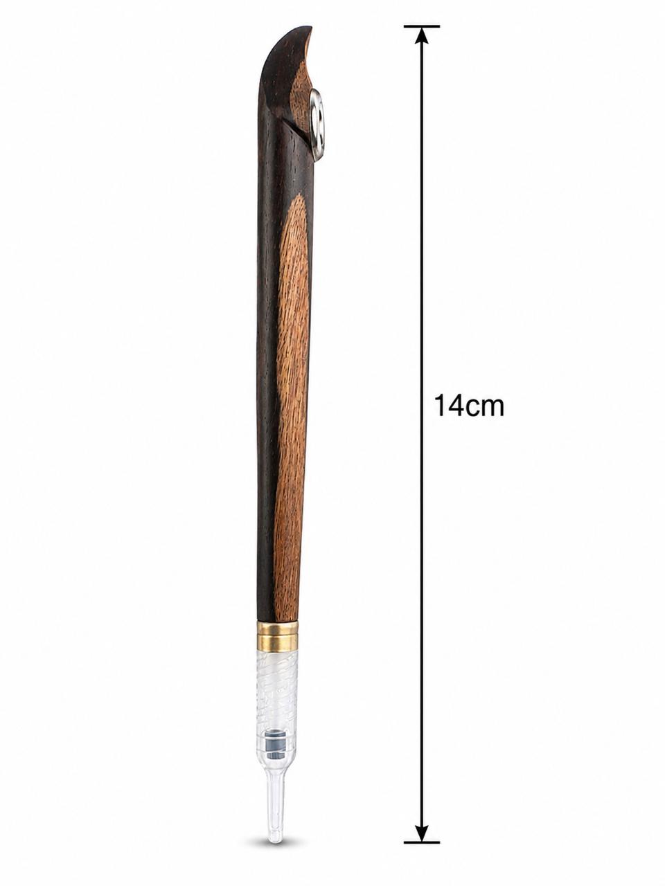 Two-tone ebony walnut dokha pipe
