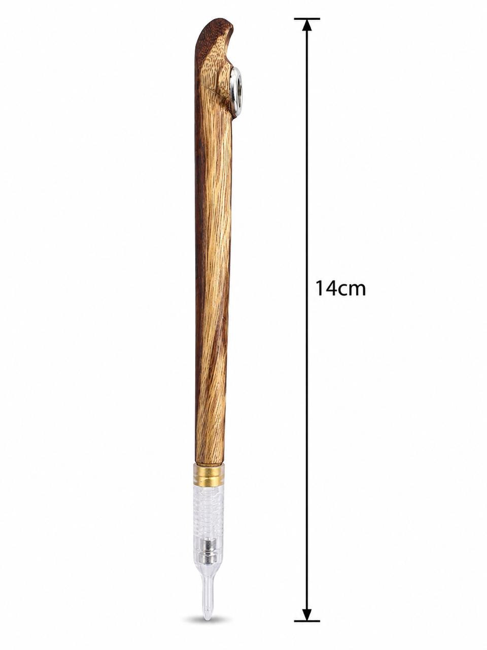 Tiger-grain dokha pipe silver ring