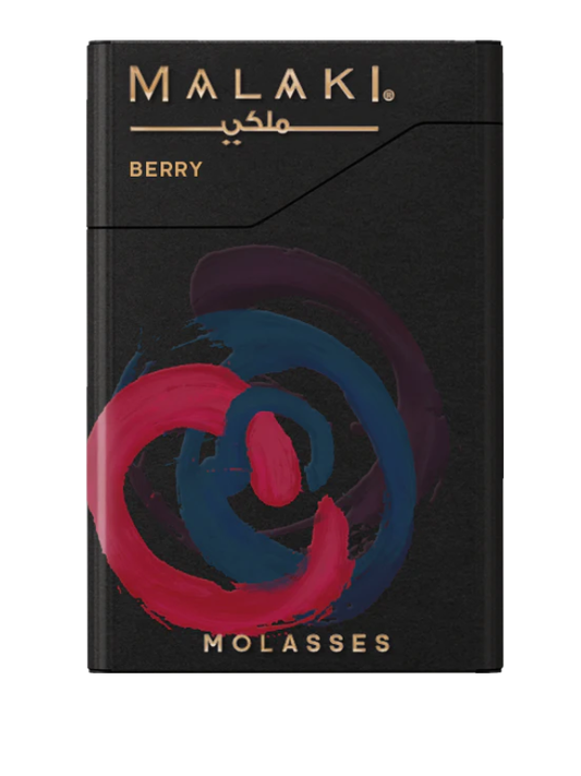 Malaki Berry Molasses packaging with black background.Vape Dokha UAE 
