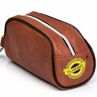 Premium classic brown leather medwakh pouch