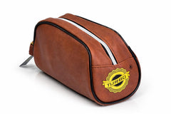 Premium classic brown leather medwakh pouch
