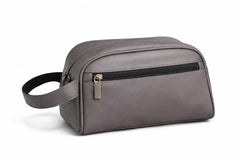 Modern executive grey leather medwakh pouch