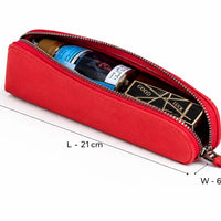 Red leather medwakh pouch