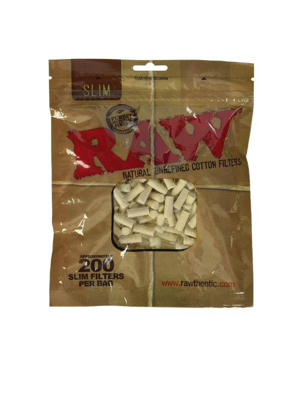 RAW_Natural_Unrefined_Cotton_Filters_Slim_200 Count_Vape_dokha