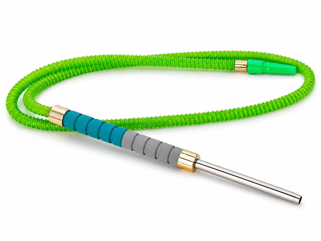Neon green spiral coil hookah hose