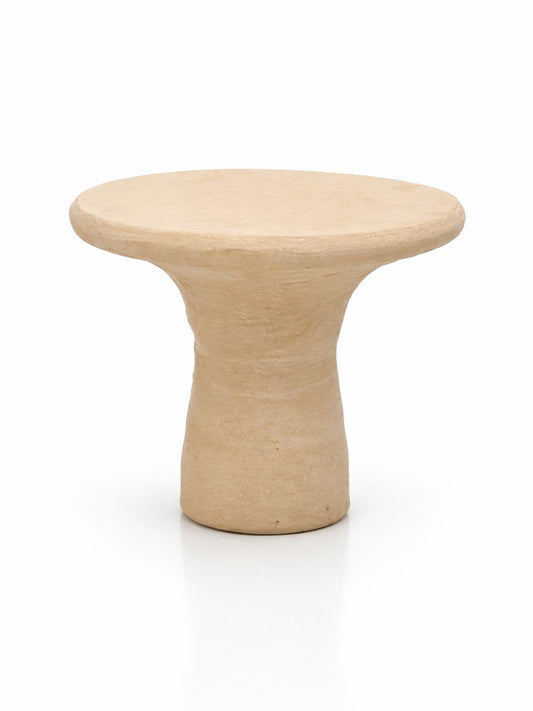 Clay terracotta flat-top Egyptian hookah bowl