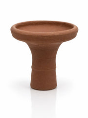 Clay terracotta wide-rim funnel hookah bowl