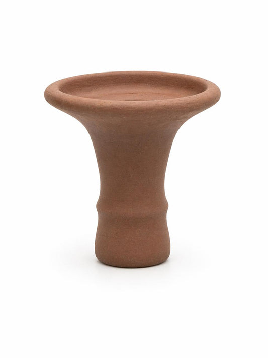 Clay terracotta vortex hookah bowl wide flared rim