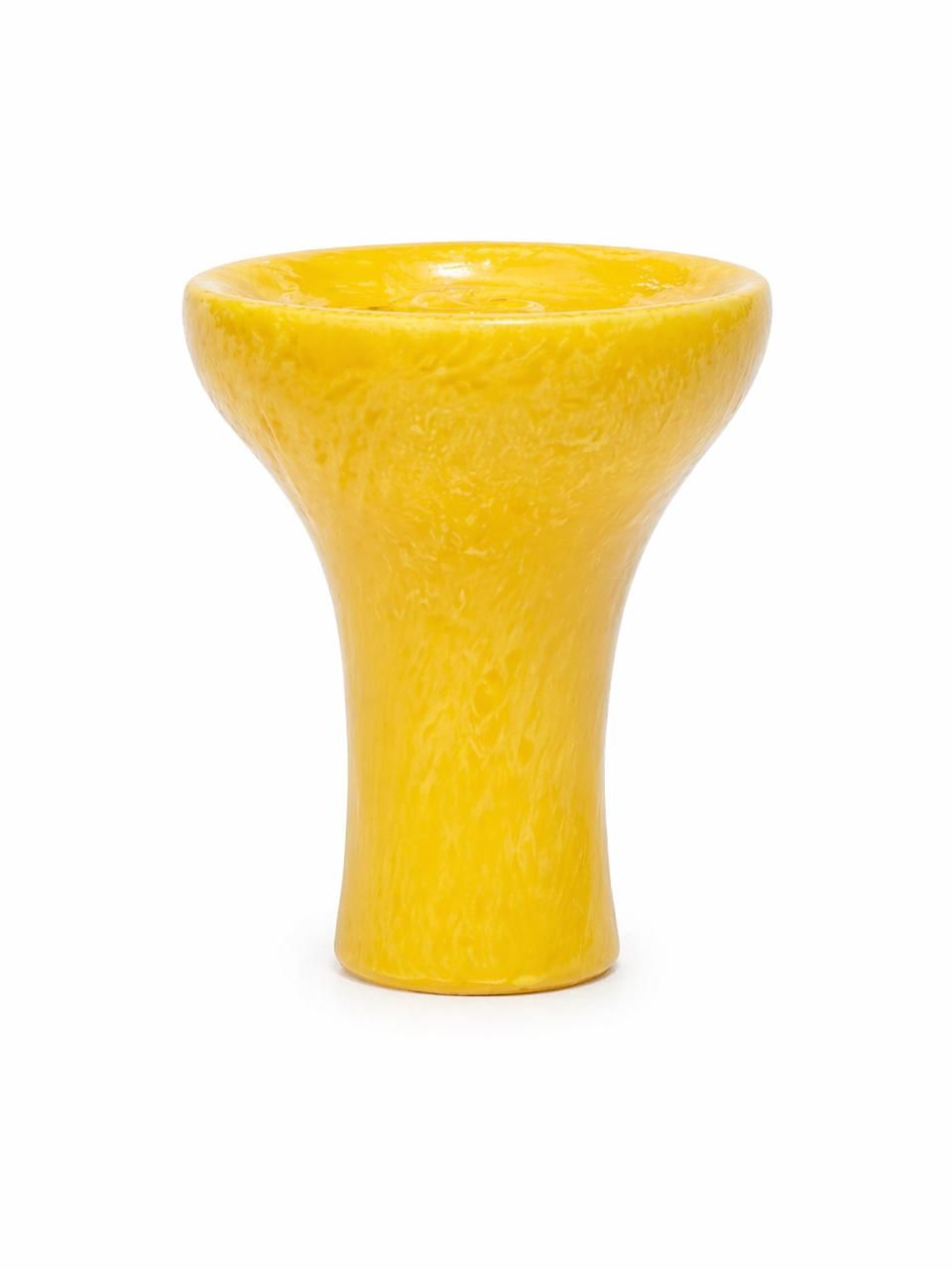 Silicone vortex funnel hookah bowl yellow