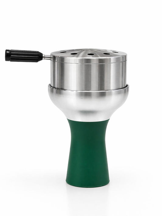 Aluminium hookah bowl with heat management device