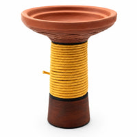 Rope-wrapped hookah bowl yellow