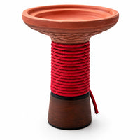 Rope-wrapped hookah bowl red