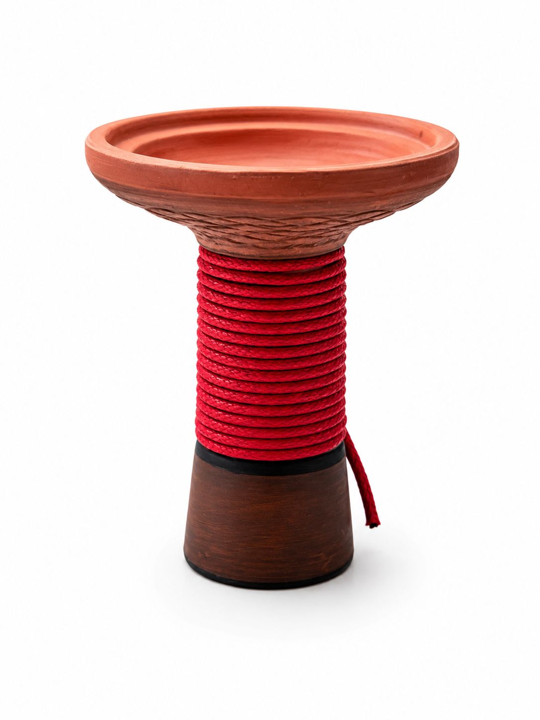 Rope-wrapped hookah bowl red