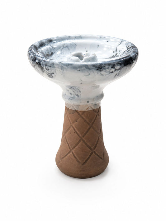 Royal Glaze ceramic hookah bowl Arctic Marble