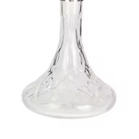 Alloy Hookah Complet Sheesha with clear glass base
