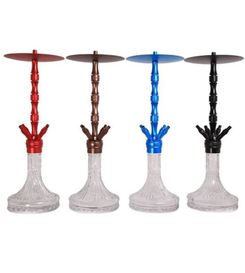 Hookah Accessory 4 Hoses Aluminum  Shisha Set