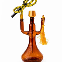 FU HAO hand-blown amber glass hookah