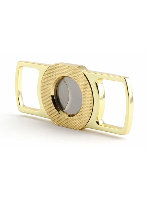 Premium Double Guillotine Cigar Cutter – Gold Finish | Precision Cut