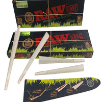Raw king size organic hemp cones