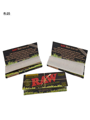Raw Natural black rolling paper 1 1/4