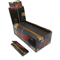 Raw classic black single wide rolling paper