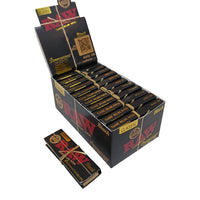 Raw black classic rolling paper+ tips