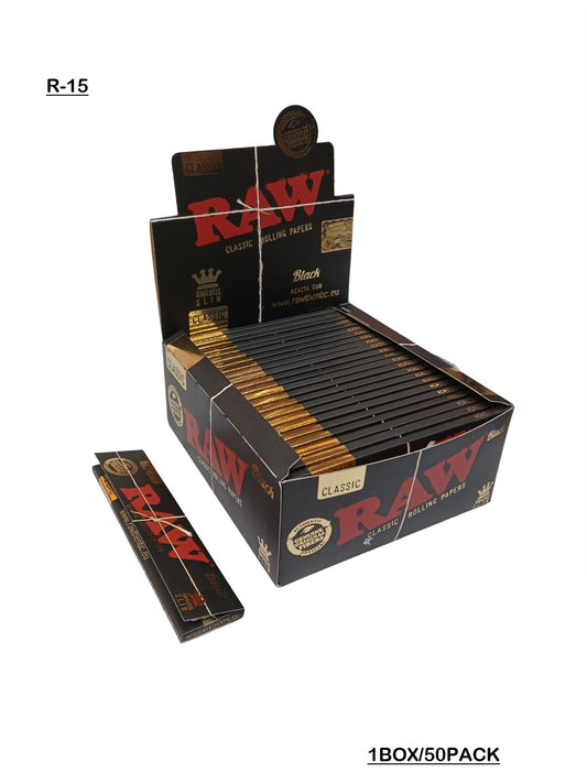 Raw black king size slim rolling paper