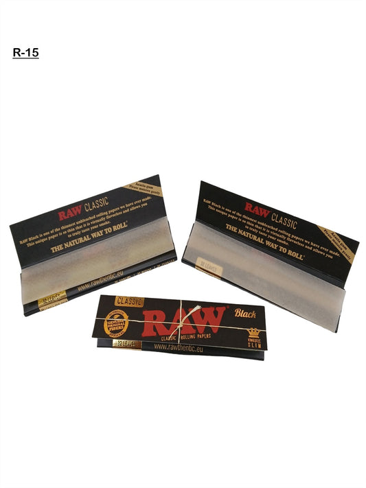 Raw black king size slim rolling paper