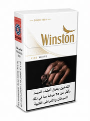 Pack of Winston Fine White filter cigarettes 20 sticks - Vape Dokha UAE