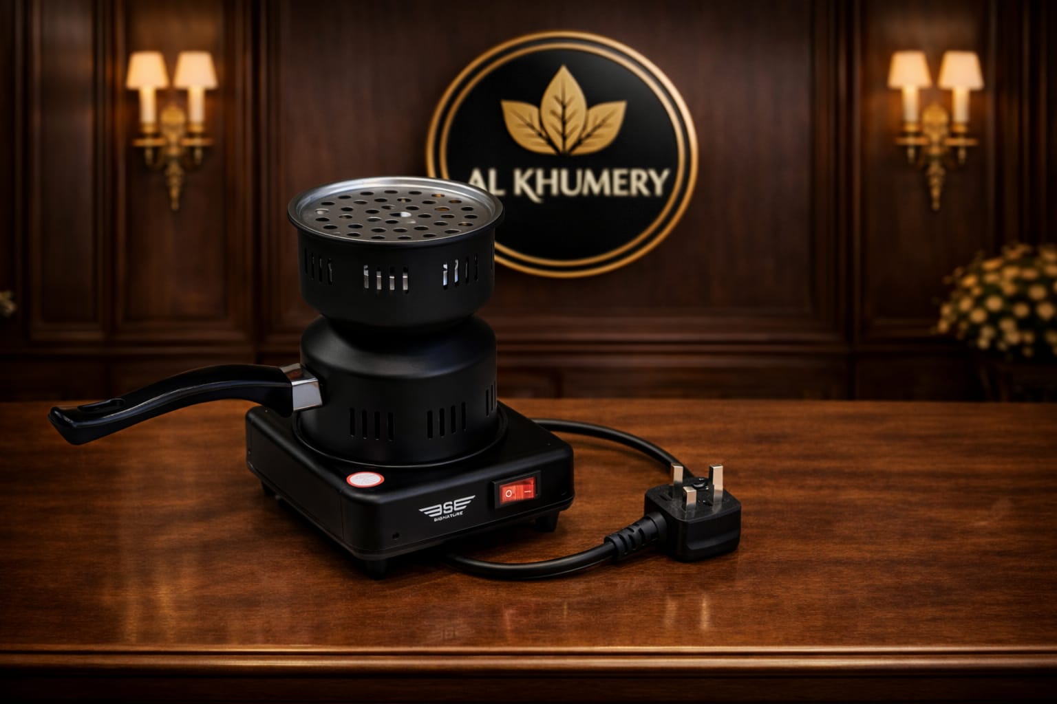 BSE Signature 450W electric shisha coal heater with tongs