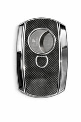 Cohiba carbon fibre guillotine cigar cutter with chrome finish