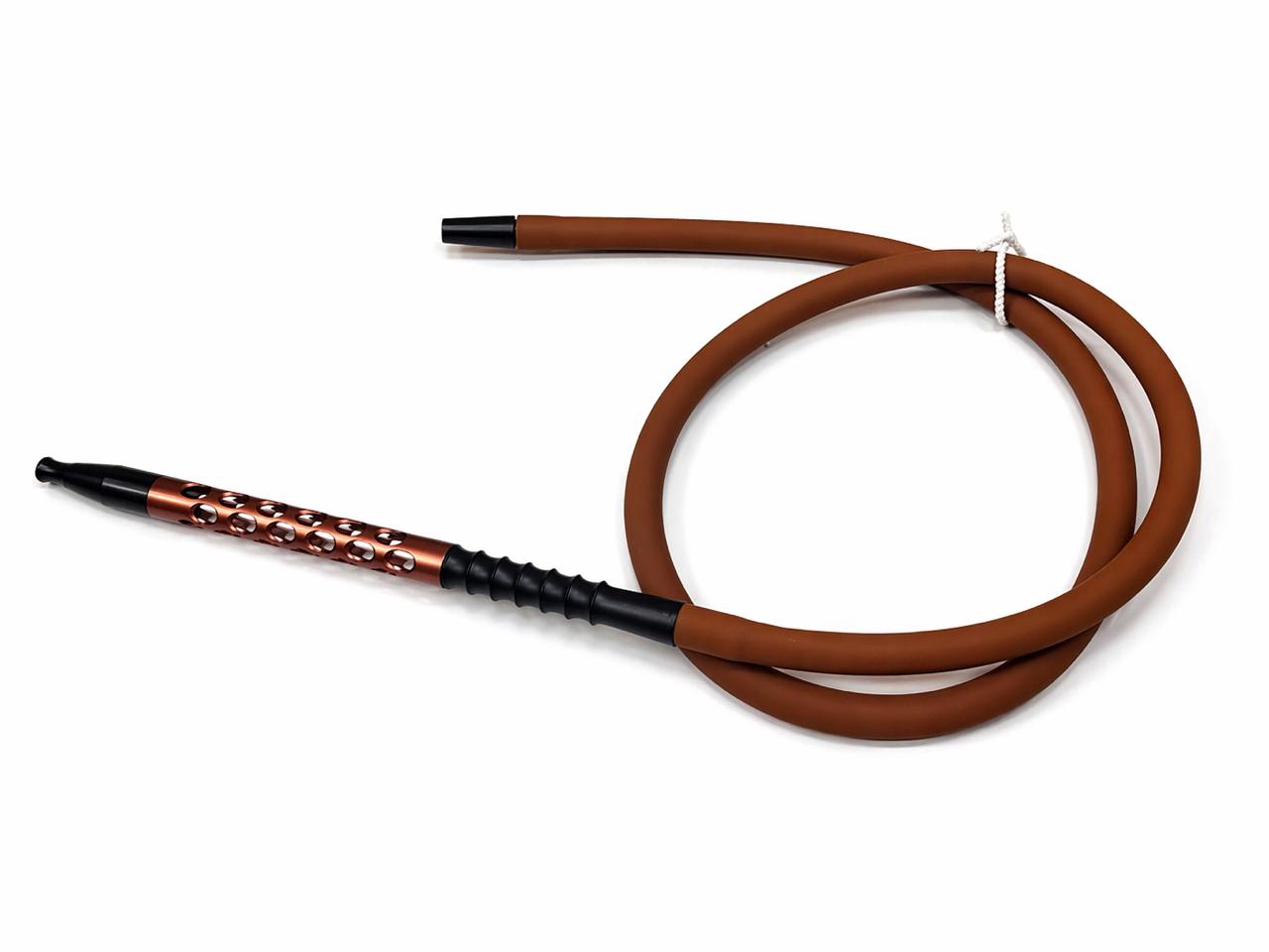 Premium silicone shisha hose with vented aluminium handle