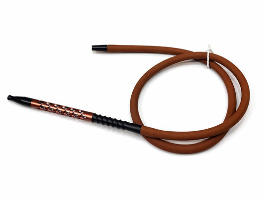 Premium silicone shisha hose with vented aluminium handle