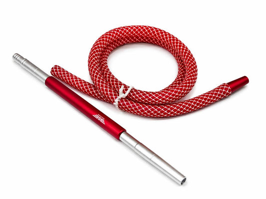 Premium braided shisha hose set with aluminium handle