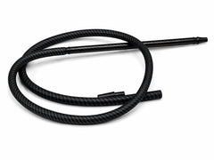 Premium black carbon fibre braided shisha hose with black handle