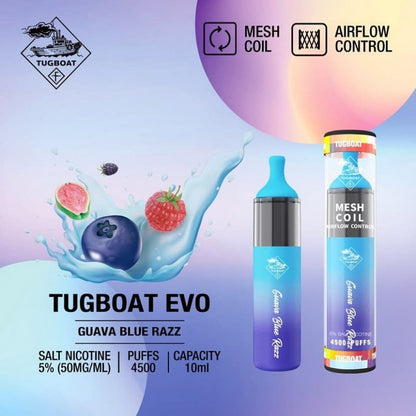 Tugboat EVO Disposable Vape 4500puffs – Authentic in UAE | VAPE DOKHA UAE