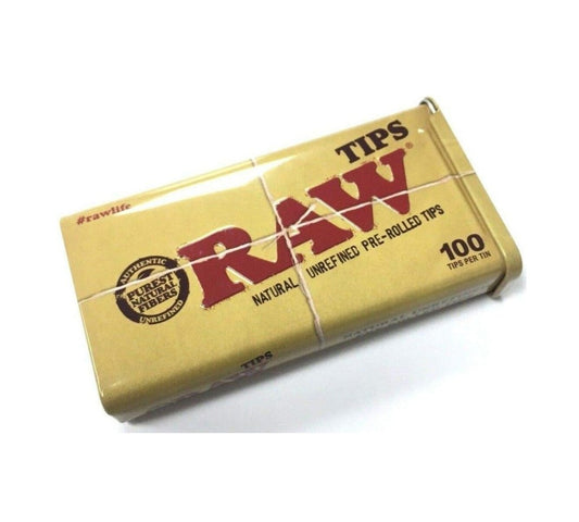 RAW Pre-Rolled Tips (Tin of 100)
