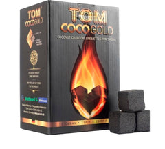 Tom Coco Gold Coconut Charcoal 1kg (72 Cubes)