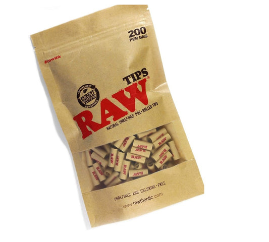 RAW Pre-Rolled Filter Tips of 200