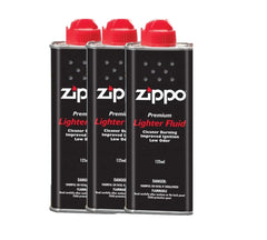 Zippo USA 3141 Metal Lighter Fluid, 125ml - Pack of 3 (Black)